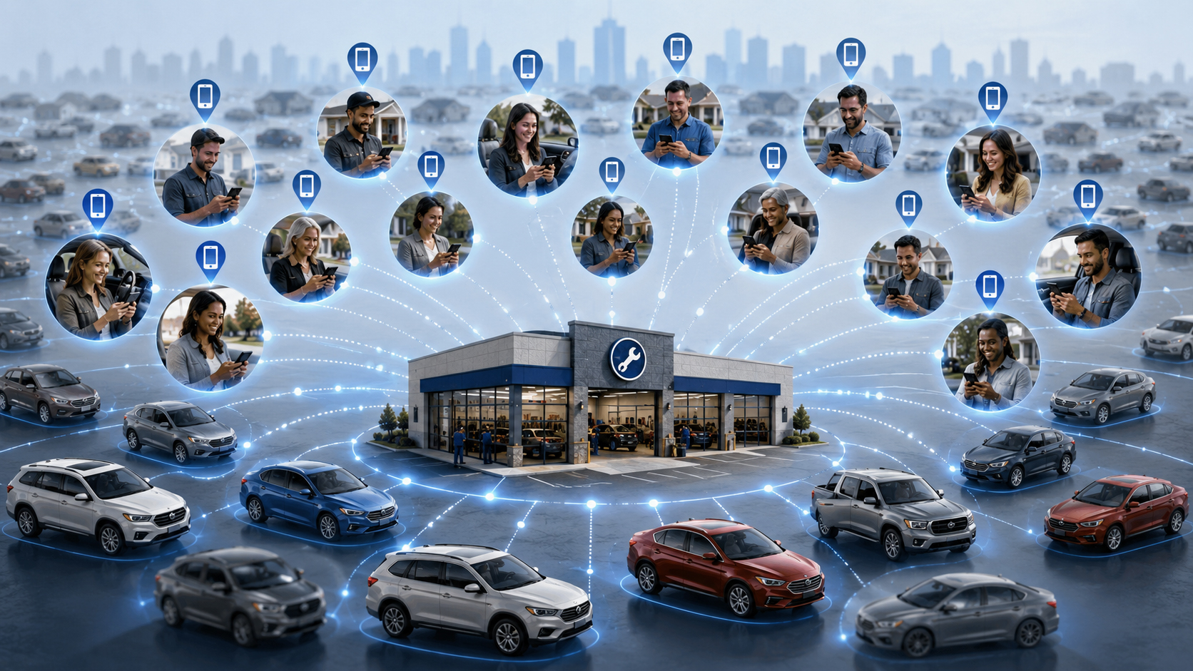 Repair shops connected digitally with millions of vehicle owners